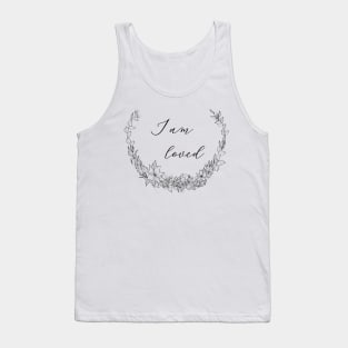 I am loved Wildflower Wreath Tank Top